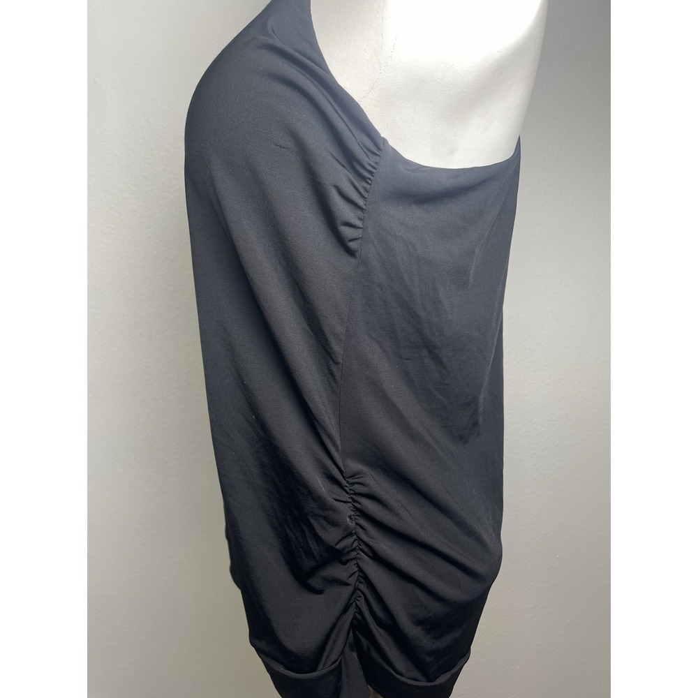 Athleta Womens Empowerment Tank‎ Top MED Black Strappy Shelf Bra Yoga Gym - Picture 6 of 12